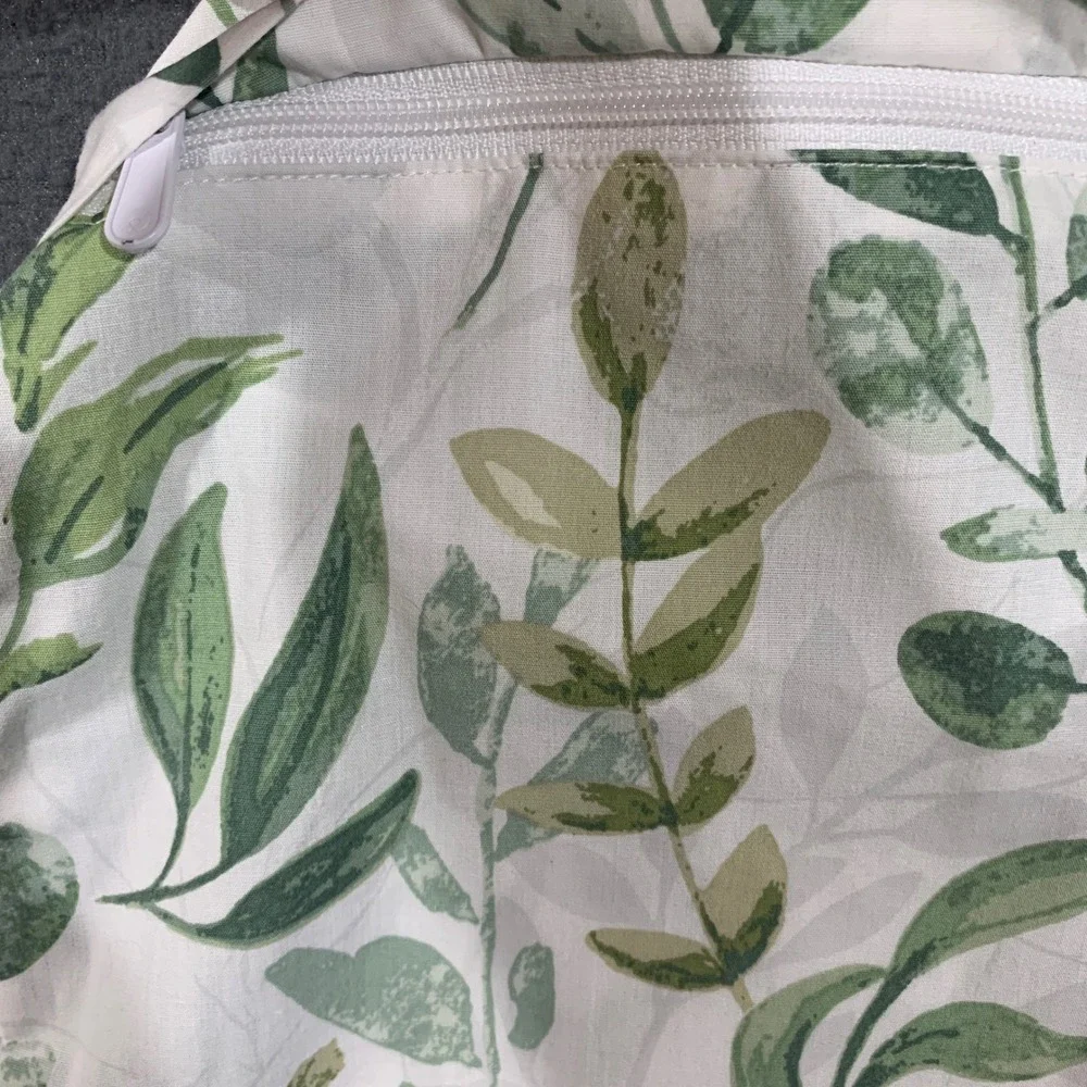Boppy Original Nursing‎ Pillow Slipcover Eucalyptus Leaf Green White Unisex